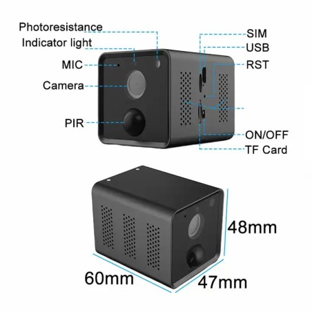 Caméra 4G détection de mouvement longue autonomie