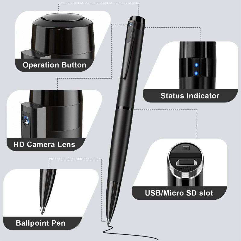 Stylo caméra Full HD