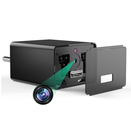 Prise chargeur caméra Full HD 1080p vision nocturne