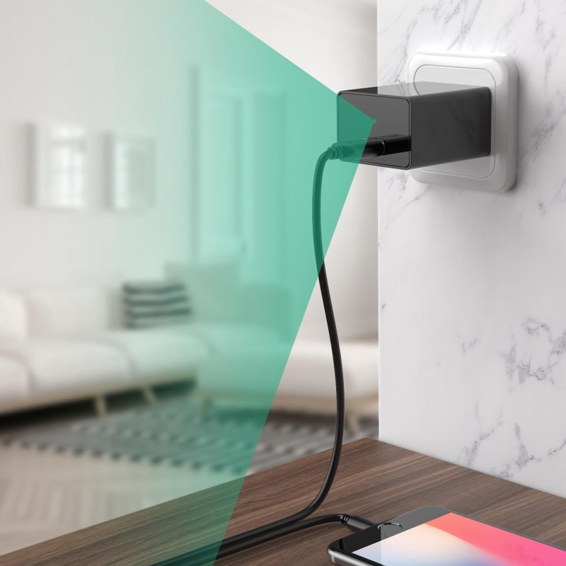 Prise chargeur caméra Full HD 1080p vision nocturne