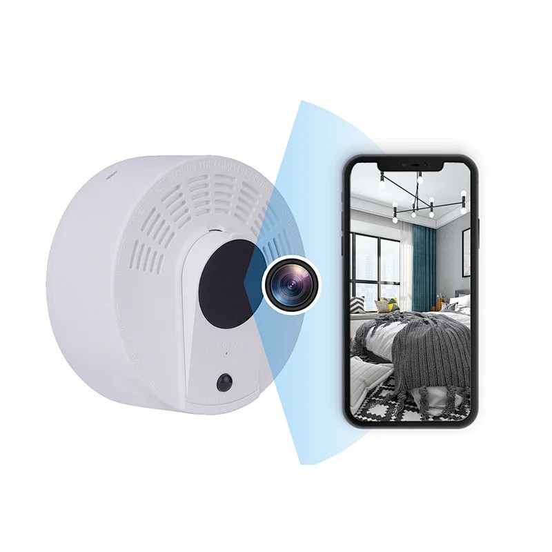 Détecteur de fumée caméra WIFI longue autonomie 1 an détection de mouvement