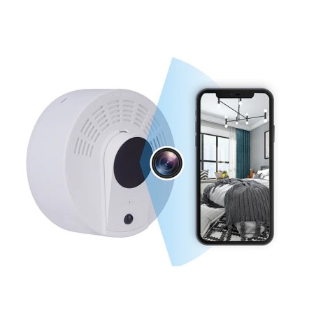Détecteur de fumée caméra WIFI longue autonomie 1 an détection de mouvement