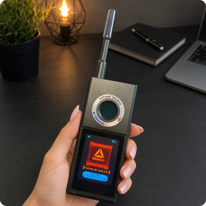 Détecteur de caméras cachées, micros et GPS