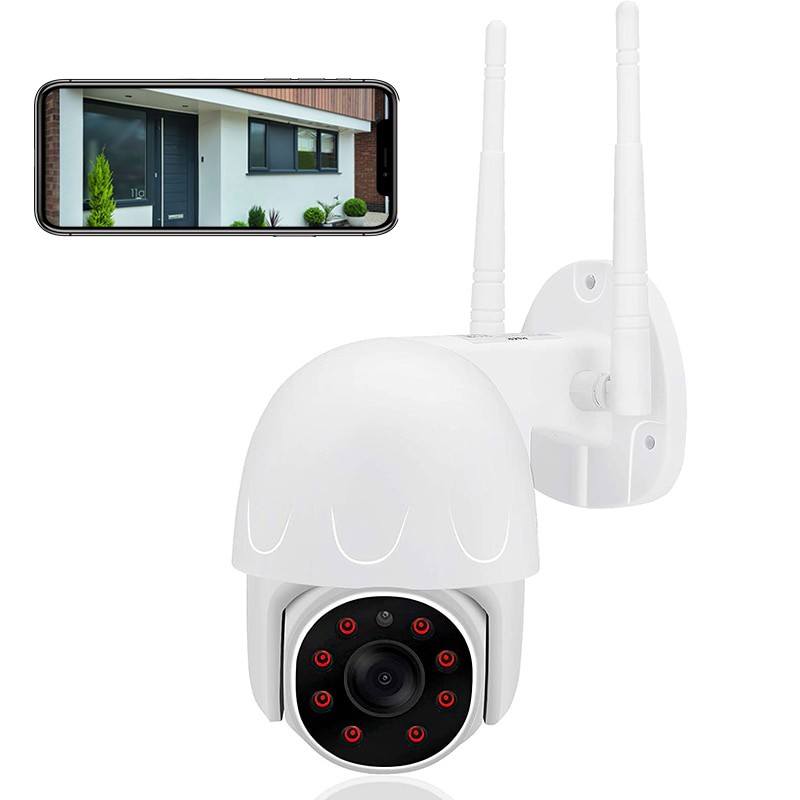 Caméra de surveillance PTZ extérieur Full HD WIFI accessible à