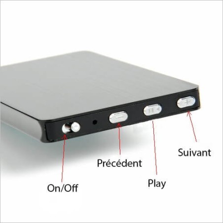 Micro enregistreur longue autonomie 80h et 160h en détection
